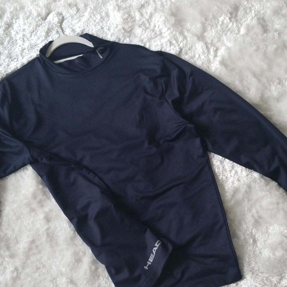 Head blue long sleeve man L